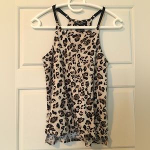 Leopard print tank top